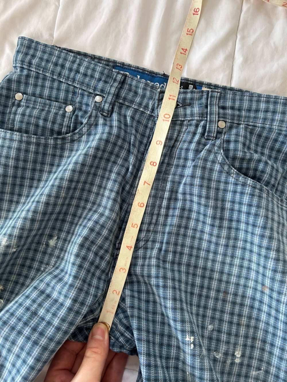 Vintage Levi's SilverTab Blue Check Relaxed Fit Men's pants 30x26 - Picture 7 of 10